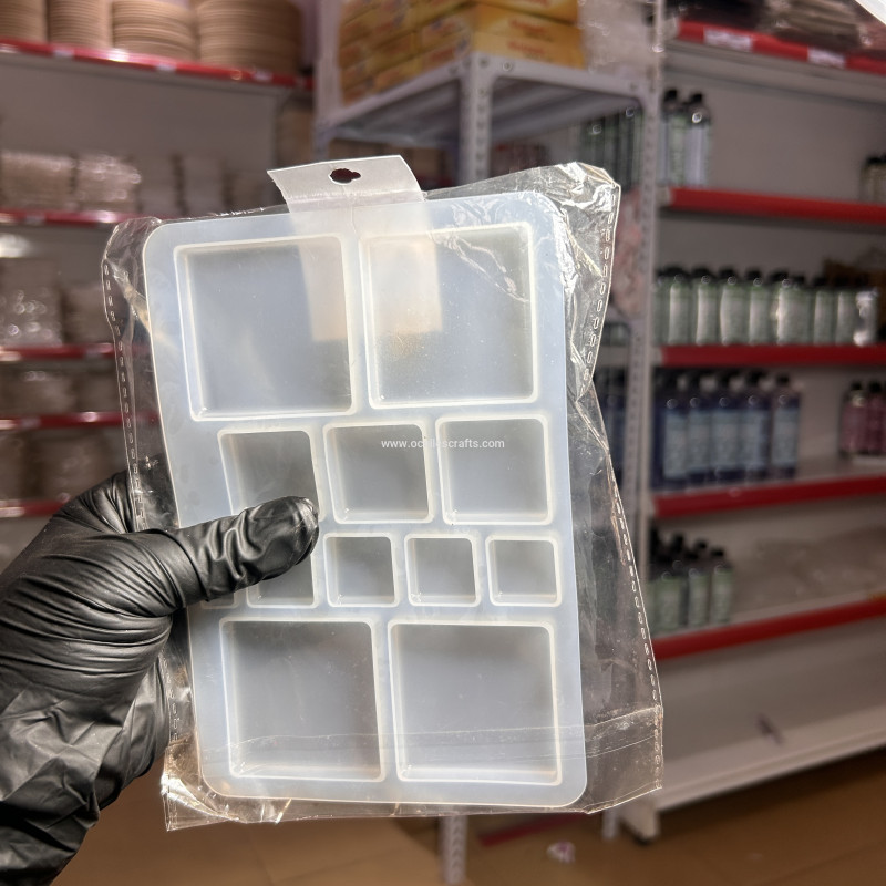 Multiple Cavity Square Keychain Mold