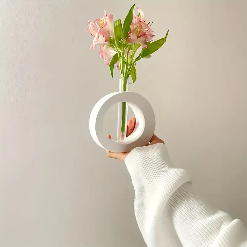 Oval Flower vase mold Hollow flower vase mold hydroponic (DOES NOT COME WITH TUBE)
