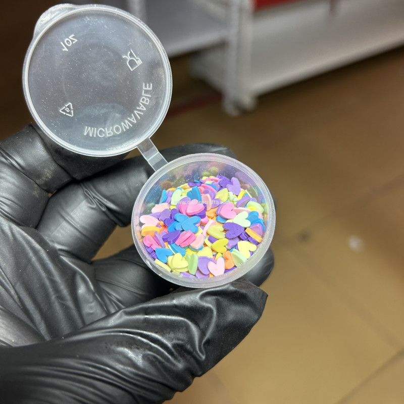 Heart Polymer Clay Slices