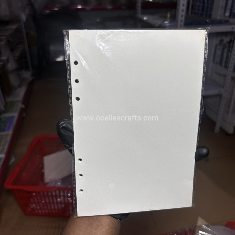 A5 blank refill sheet