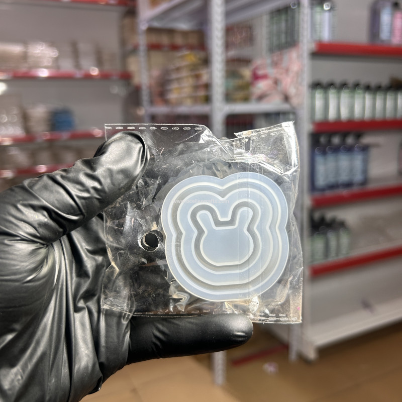 Bunny Shaker Keychain Mold