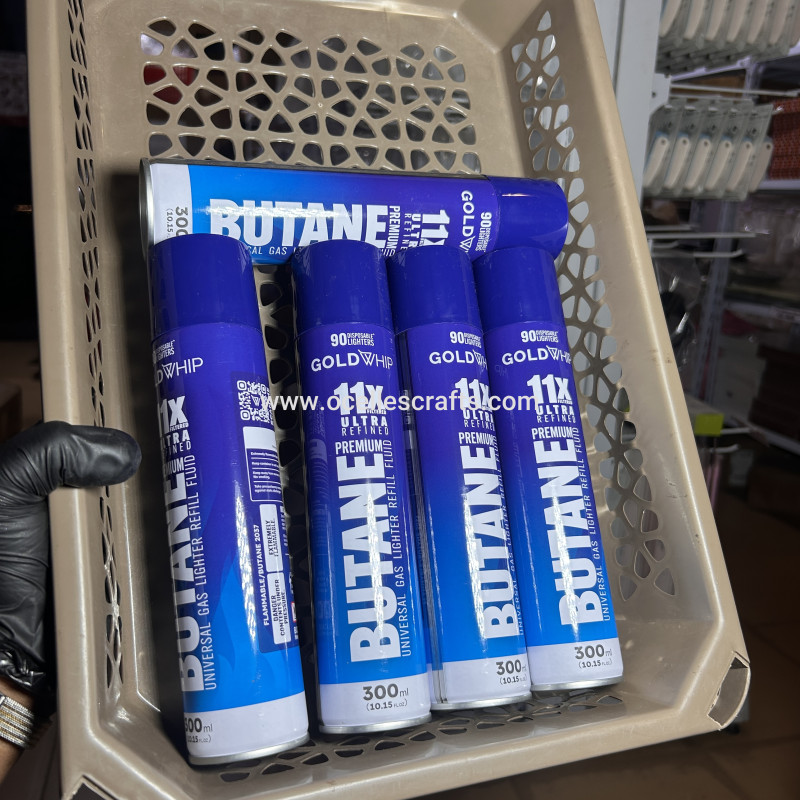 Wholesale 5pcs 300ml butane refill gas