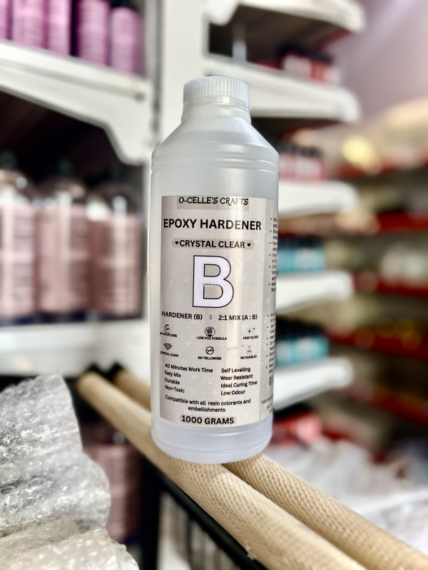 1kg 2:1 Crystal Clear Epoxy Hardener- Part B(DOES NOT INCLUDE PART A)