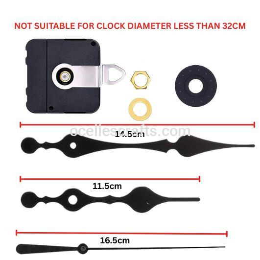 Long Hand Clock Engine For 32CM Diameter Clock And Above