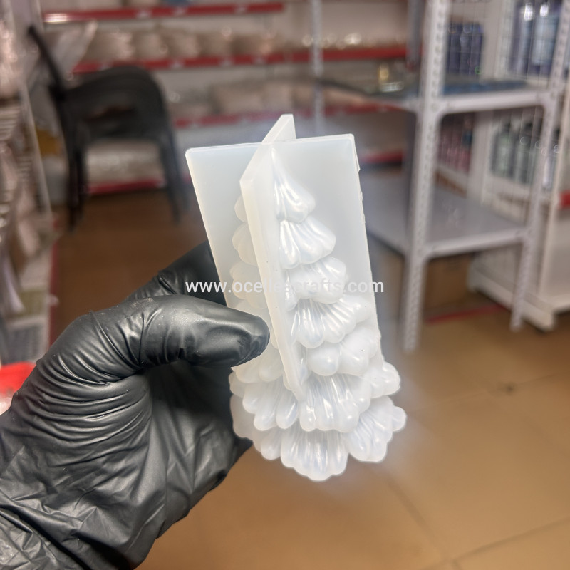 Pine tree Christmas tree candle or decor mold