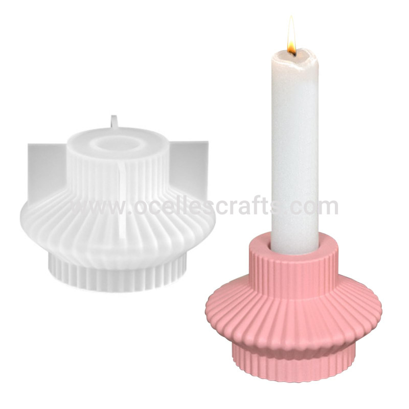 Candle holder decor mold