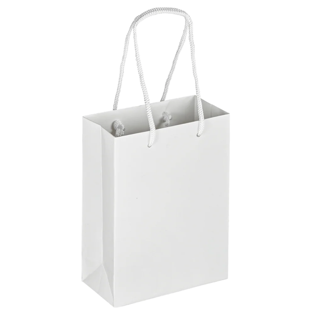 Big A5 Plain White Paper Bags - 12pcs