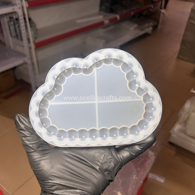 Bubble edge Cloud Coaster Mold(Decor)