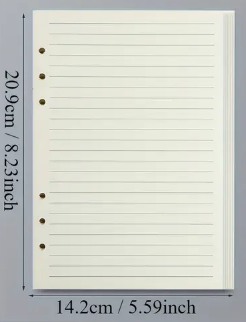 A5 Ruled Refill Sheets
