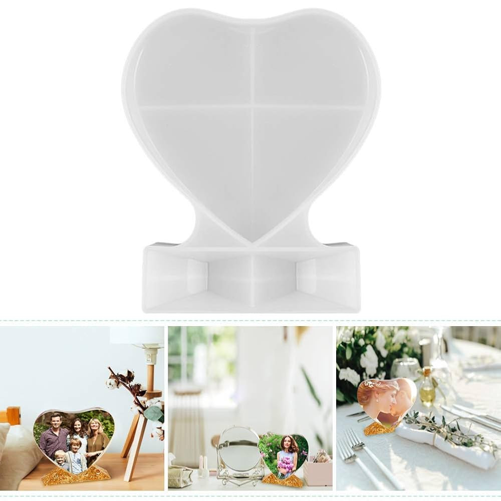 Heart Picture Frame Mold With Stand